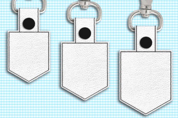 Banner Blank ITH Key Fob Applique
