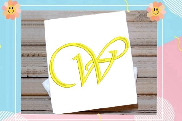 Beautiful Monogram W Letter
