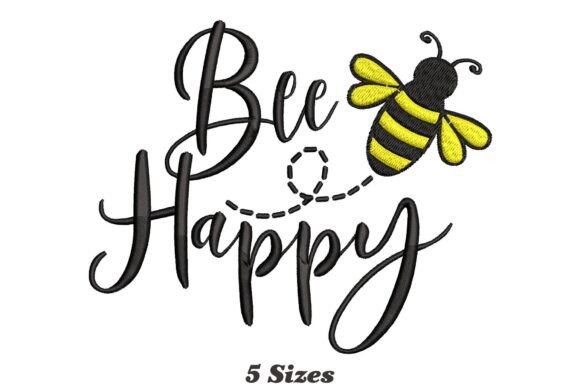 Bee Happy: A Cheerful Embroidery Design for Meaningful Handmade Gifts