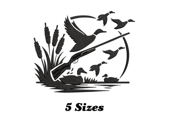 Duck Hunting: A Whimsical Craft Fair Embroidery Design