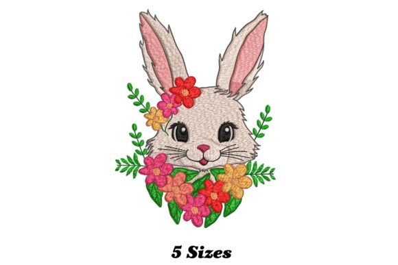 Floral Rabbit Head: A Whimsical Woodland Touch for Personalized Gifts