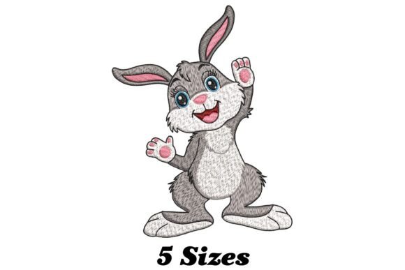 Funny Dancing Rabbit: A Seasonal Embroidery Gem