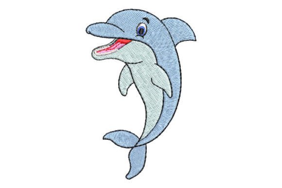 Light Blue Dolphin Embroidery Design Review
