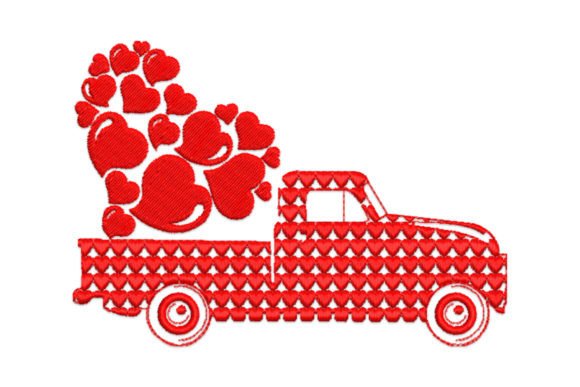 Love Hearts Valentine s Day Truck