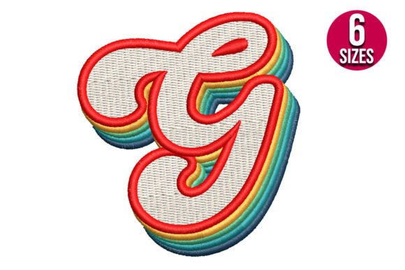 Retro Alphabet Letter G