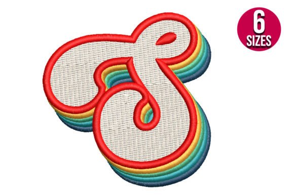 Retro Alphabet Letter S