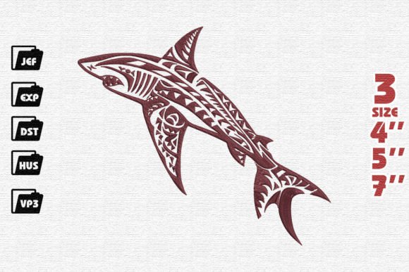 Tribal Shark: A Seasonal Embroidery Design Review